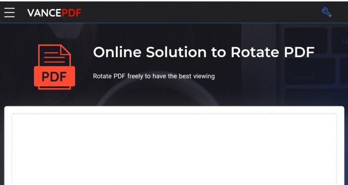rotate a pdf with VancePDF